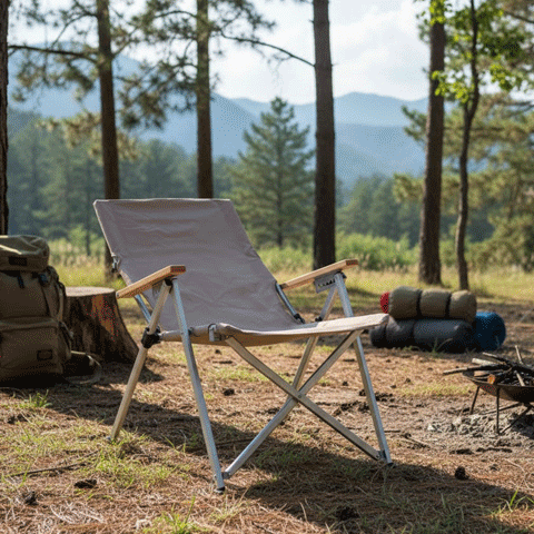 Chaise de camping pliante haut de gamme - Confort portable pour plein air et randonnée