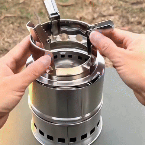 Réchaud portable ultra-compact camping randonnée plein air