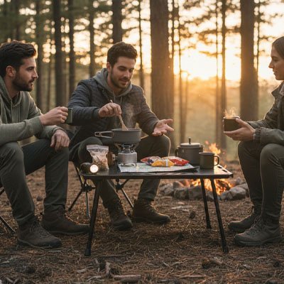 Table pliante de camping ultralégère haut de gamme – Glamping - Voltara Plein Air