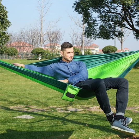 hamac suspendu confortable camping randonnée plage plein air tissu oxford 210d