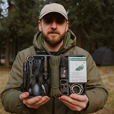 Kit de survie complet – urgence, randonnée et camping - Voltara Plein Air