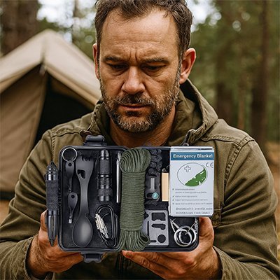 Kit de survie complet – urgence, randonnée et camping - Voltara Plein Air