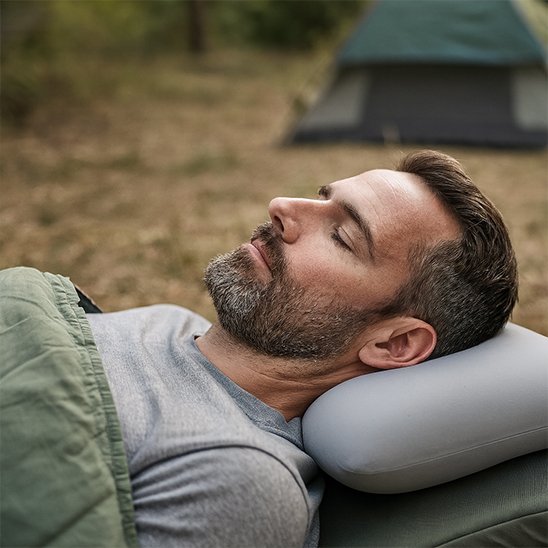Oreiller de voyage ergonomique en mousse mémoire – Confort cervical - Voltara Plein Air