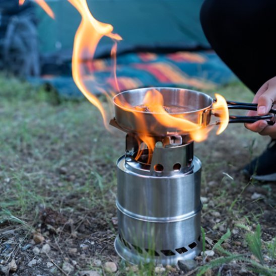 Réchaud portable léger pour camping – Cuisine facile et repas chauds en plein air - Voltara Plein Air