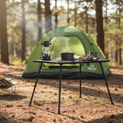 Table pliante de camping ultralégère haut de gamme – Glamping - Voltara Plein Air
